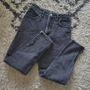 Guess Marciano high waist hi rise mom black Denim jeans vintage ribcage 80s vtg